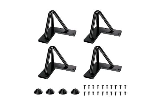 SANKEYTEW 10cm Metal x4 Hairpin Table Legs, Black, Floor Pro image 0