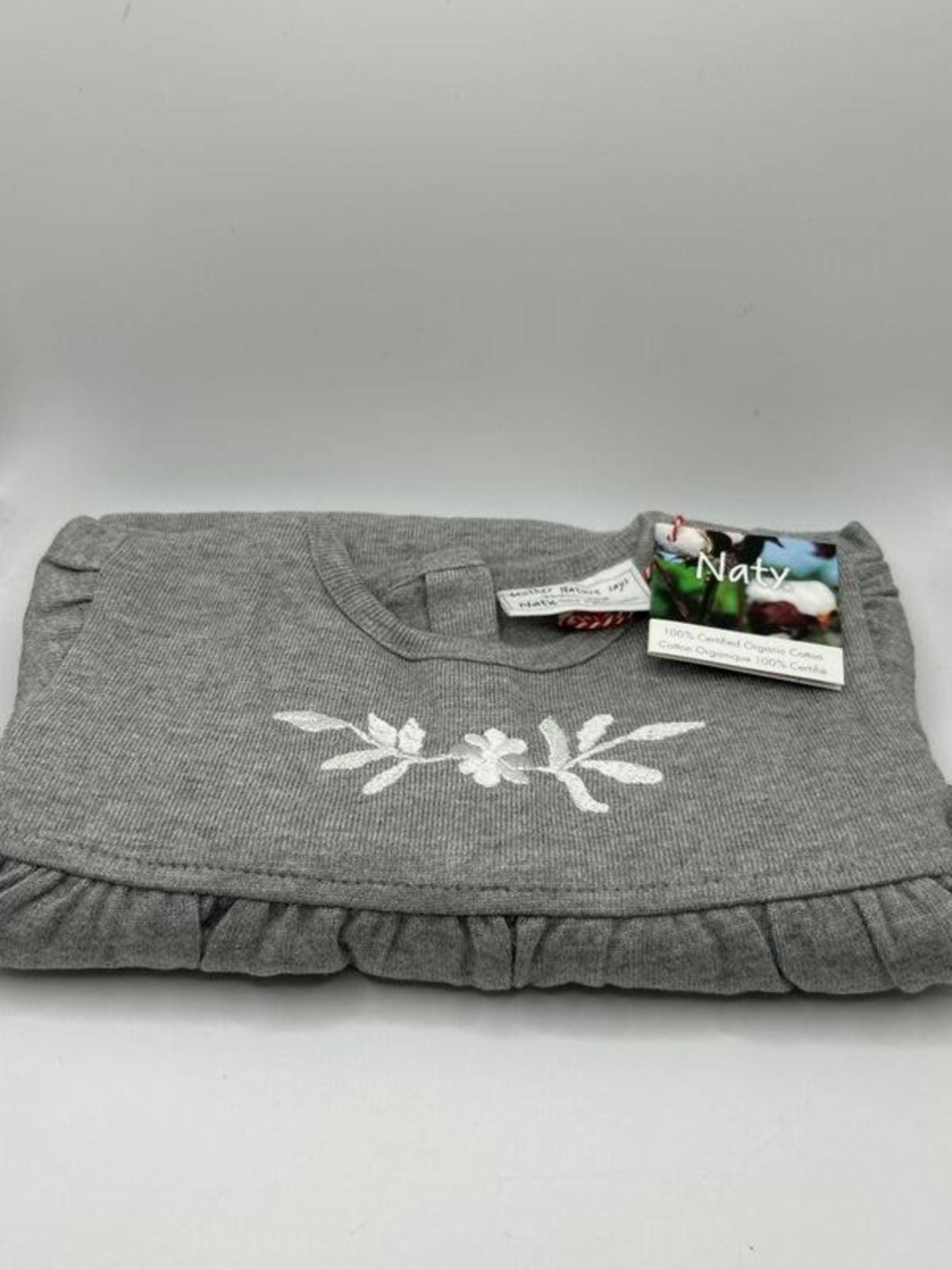 Eco by Naty Baby Girls' Grey Dress 8692 Casual, 1-2 Years image 1