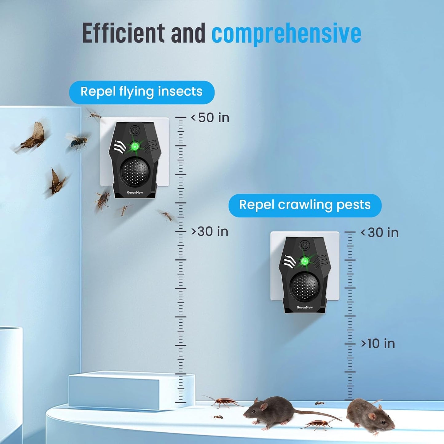 Ultrasonic Pest Repeller,4 Mode Ultrasonic Mouse Repellent,Powerful Mouse Repell image 7