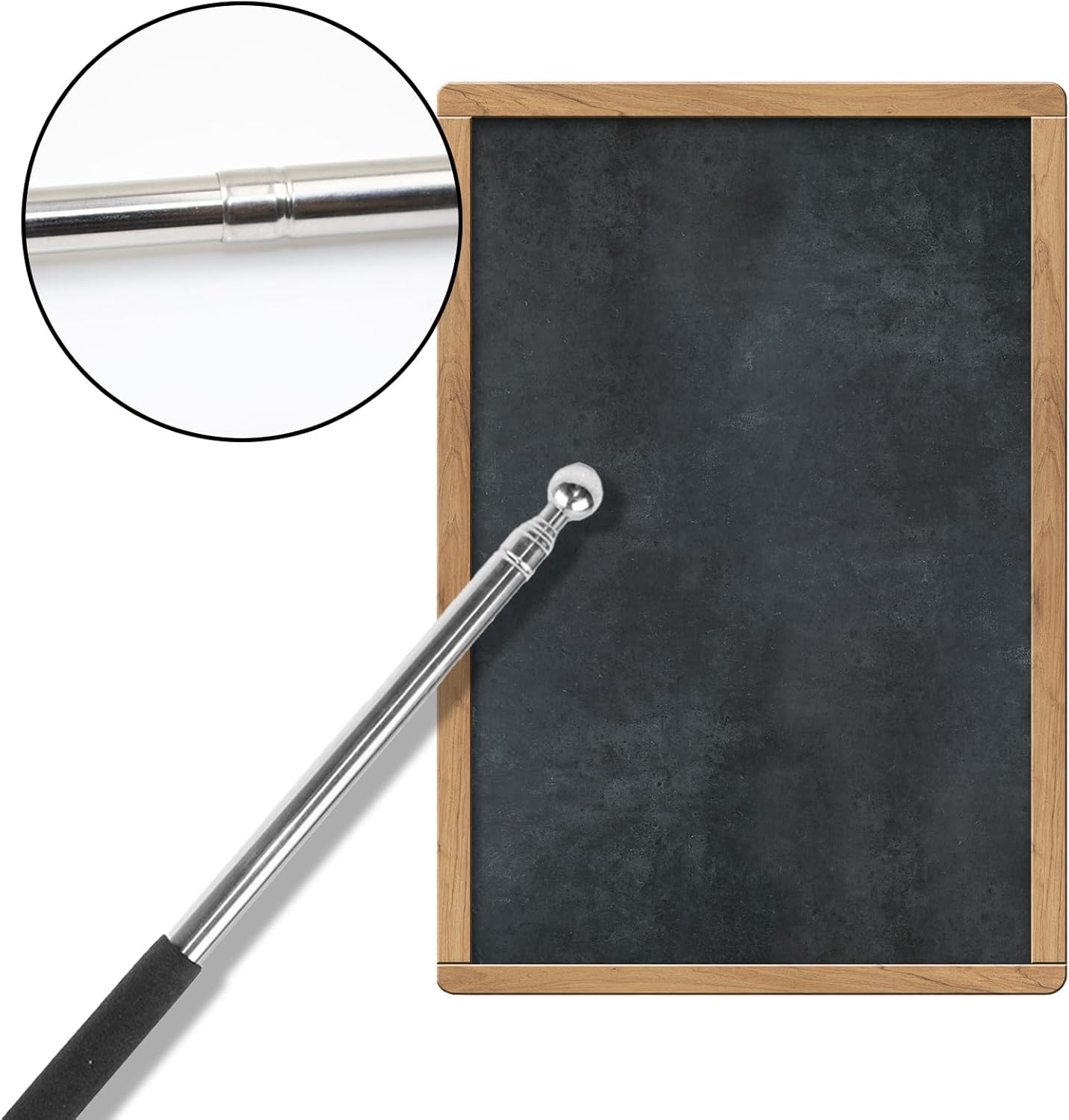 Premium Retractable Teaching Pointer Stick, 39-inch Extendable Stainless Steel image 7