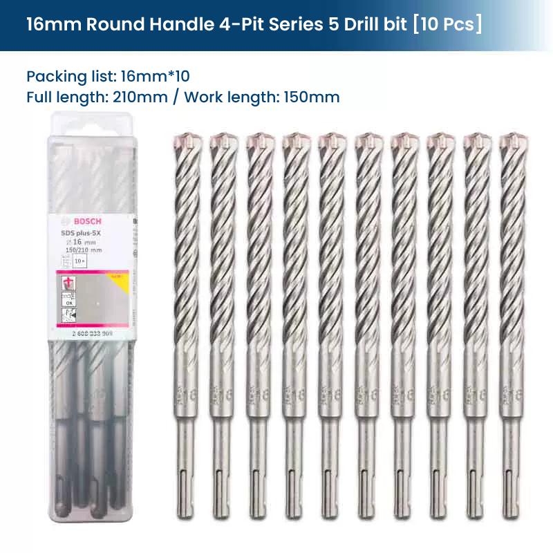 8x BOSCH PROFESSIONAL SDS PLUS DRILL BIT CONCRETE MASONRY 16mm x 150 / 210mm image 1