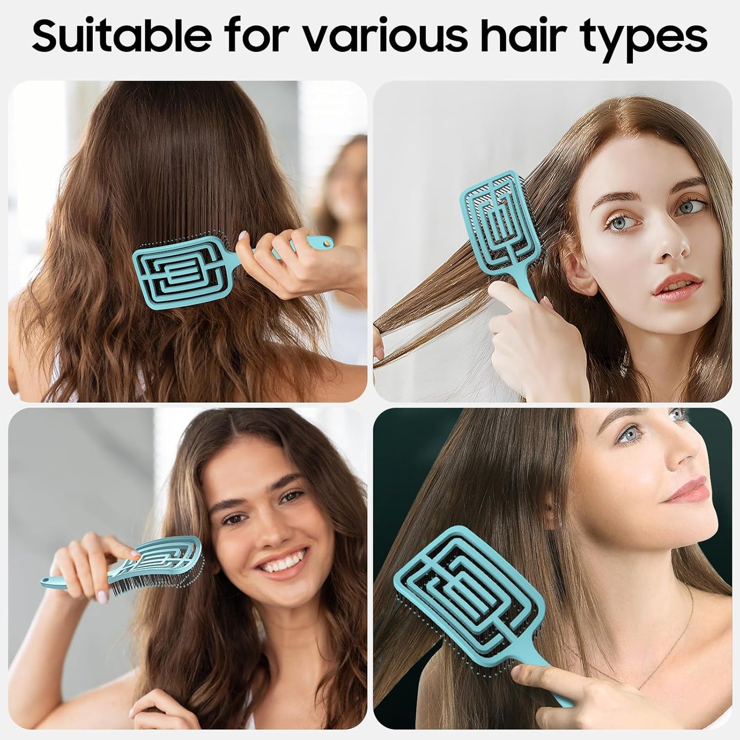 MOFEELING Hair Brush, Ultimate Detangler Hairbrush for Women Men for Wet & Dry H image 2