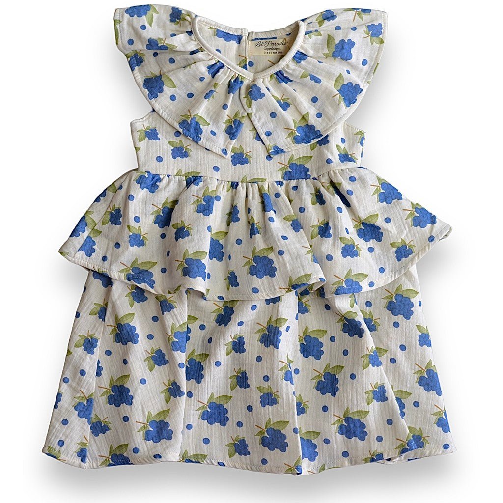 Organic Blueberry Frill Dress image 2