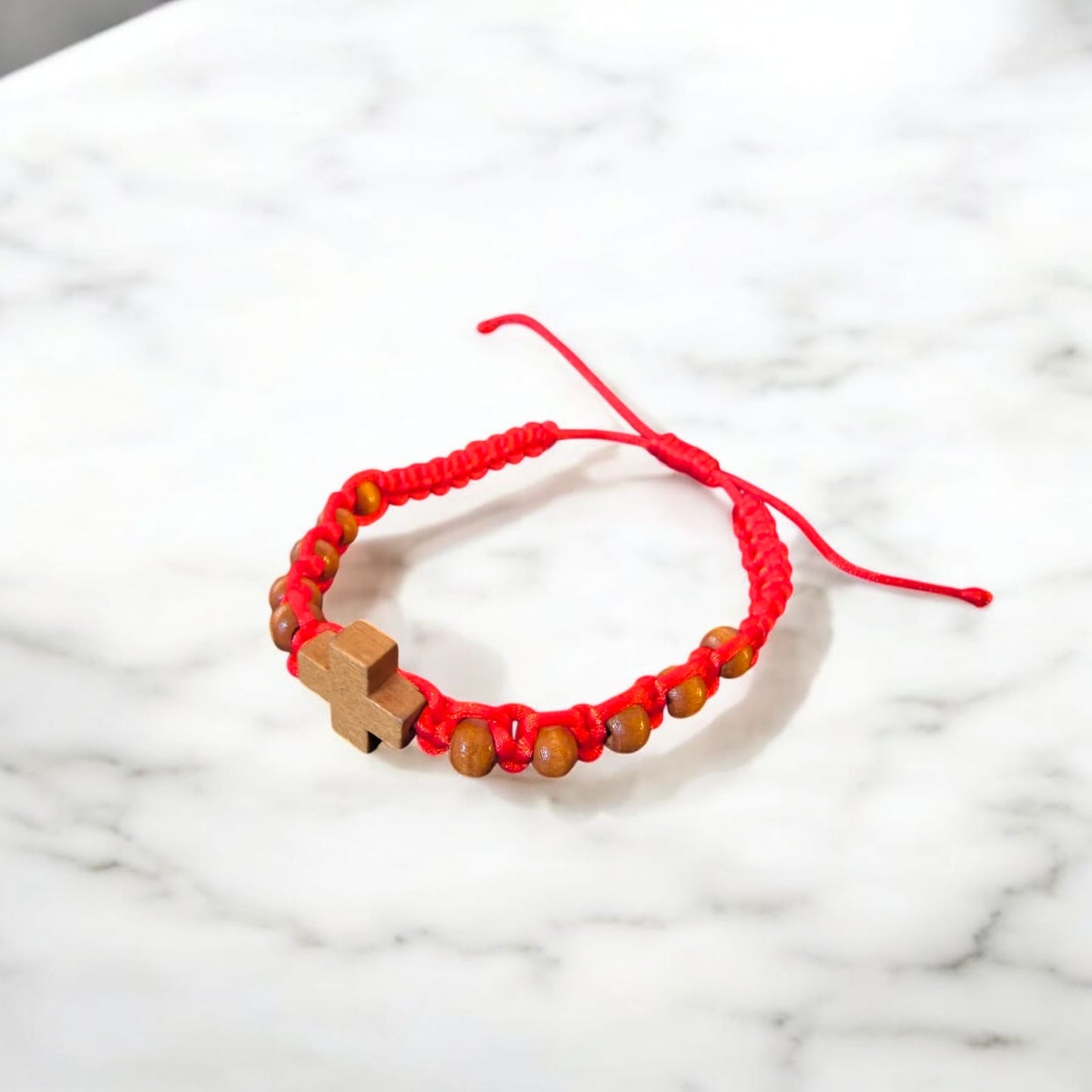 Holy Land Jerusalem Bracelet-Olive Wood Cross image 7