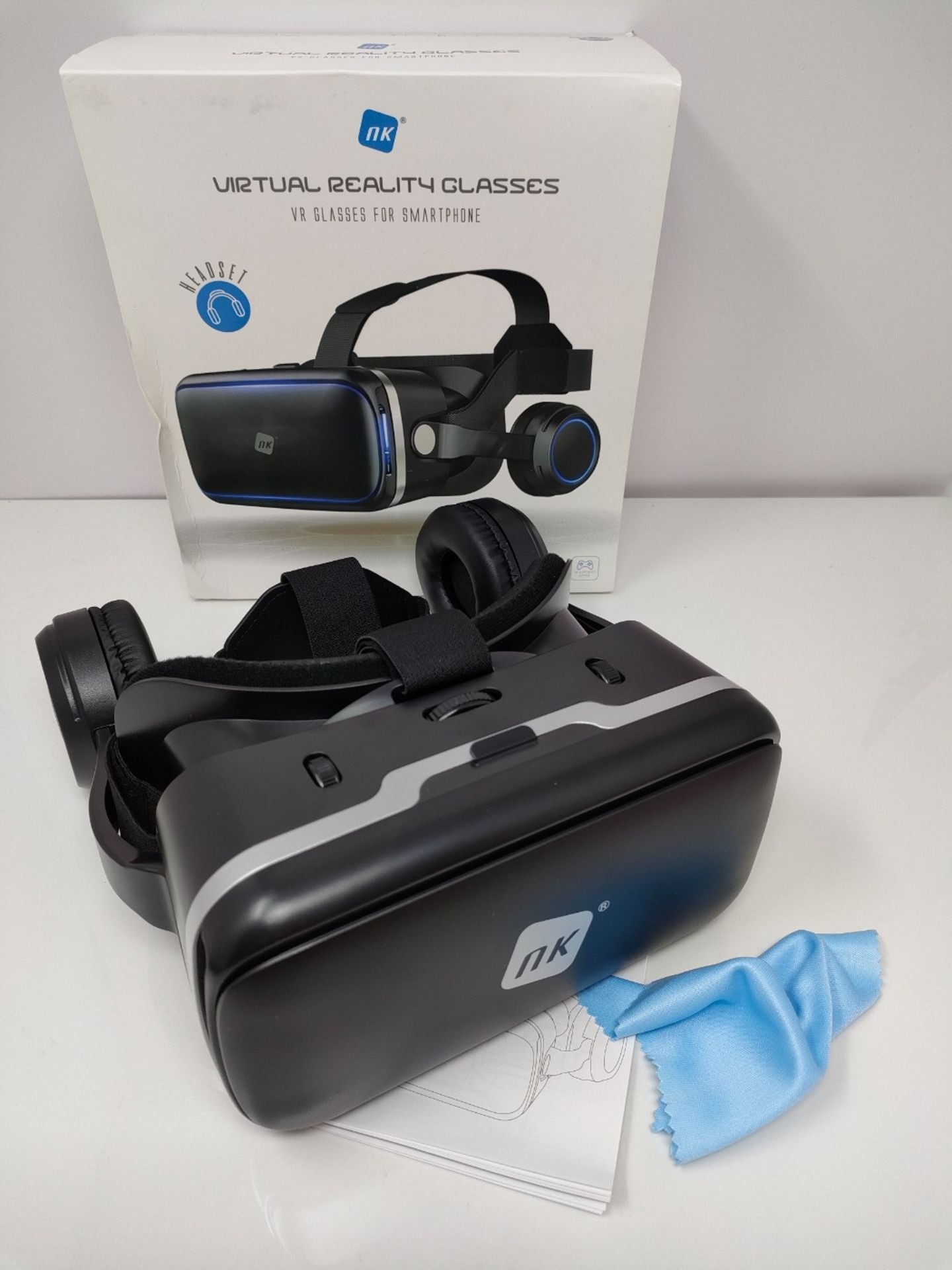 NK Virtual Reality Headset - VR Headset with Audio Compatible with iPhone & Andr image 5