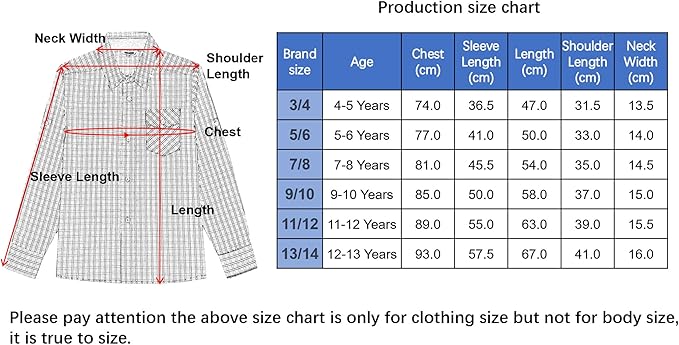 Bienzoe Boys Buttton Up Shirt Kids Plaid Roll Up Collared Casual Cotton Shirts image 2