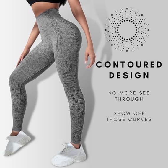 Re Tech UK - Gym Leggings for Women UK, Seamless, Contoured, High Waisted, Yoga image 4