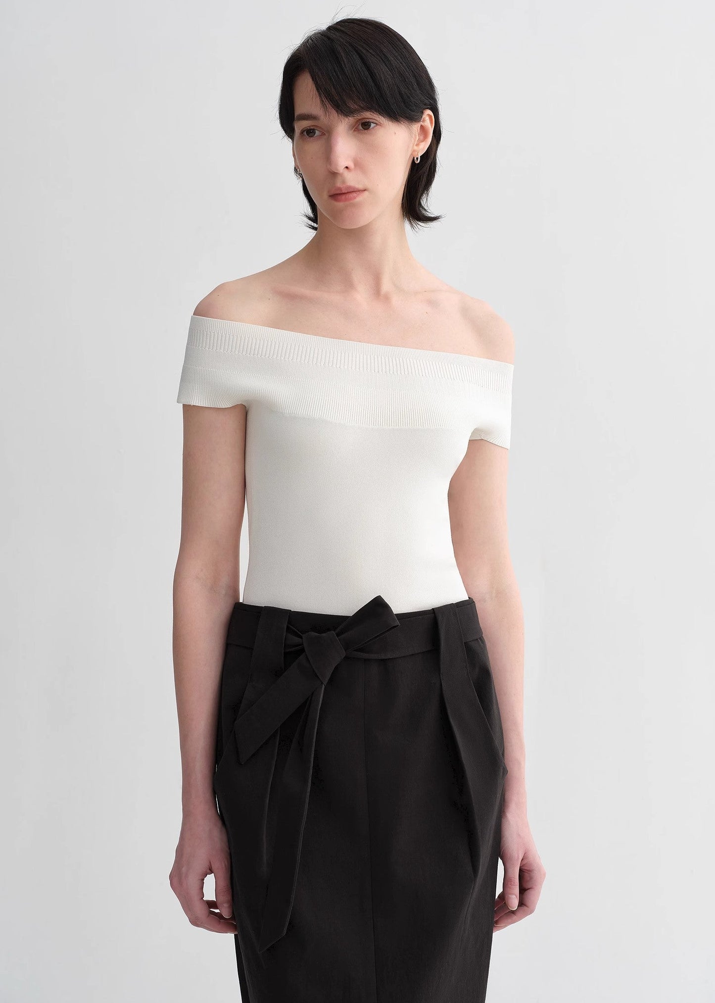 Mulberry Silk Blended One-Shoulder Strapless Elegant Multi-Color Knitted Summer image 18