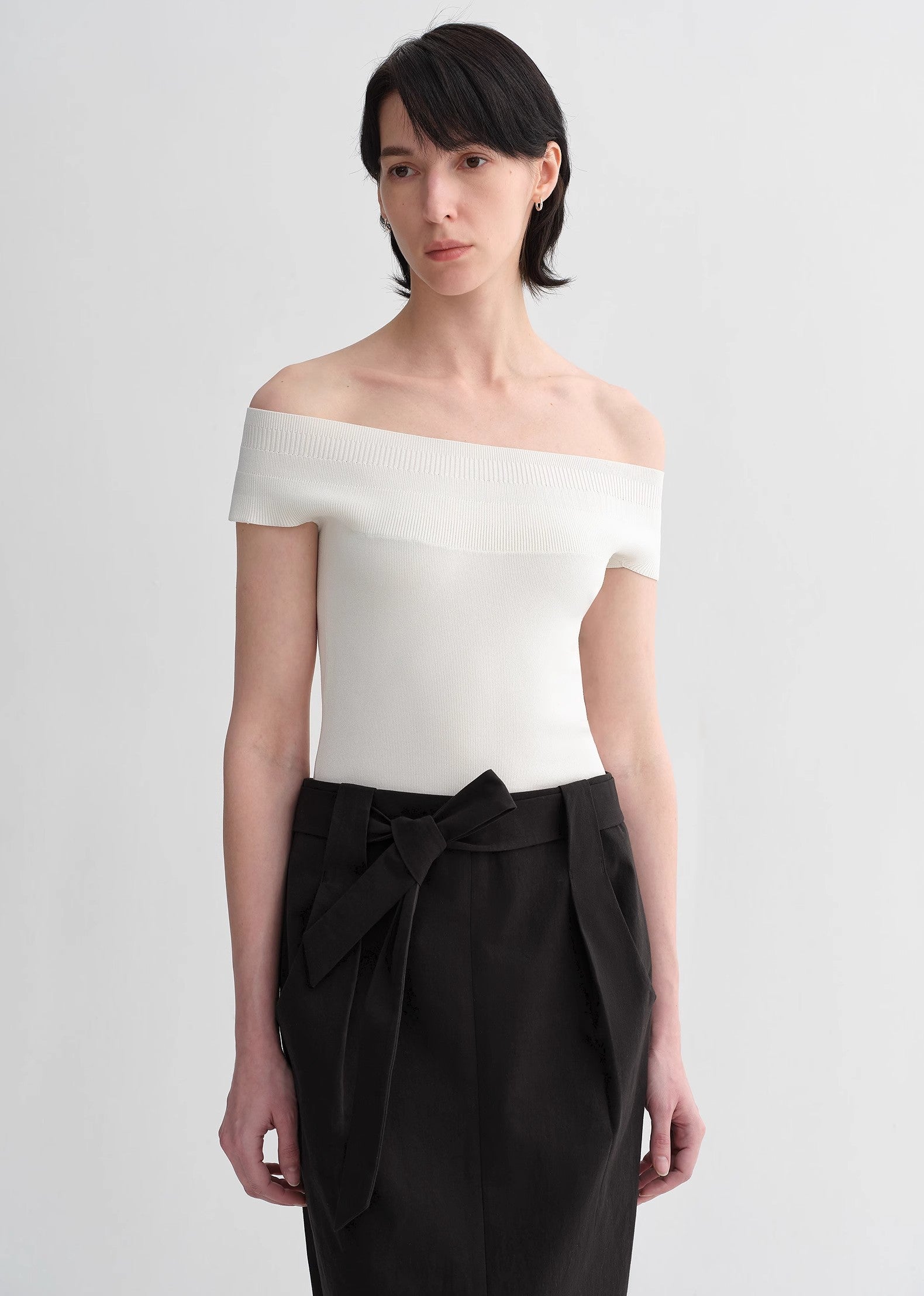 Mulberry Silk Blended One-Shoulder Strapless Elegant Multi-Color Knitted Summer image 18