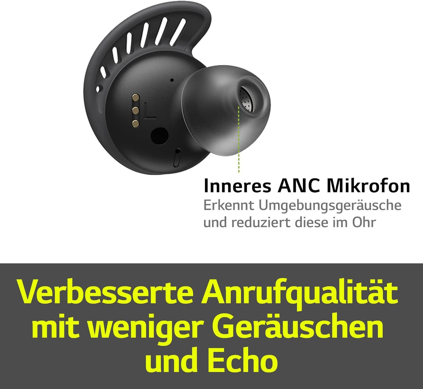 LG Tone Free Fit DTF7Q In-Ear Bluetooth Headphones with Meridian Technology image 3