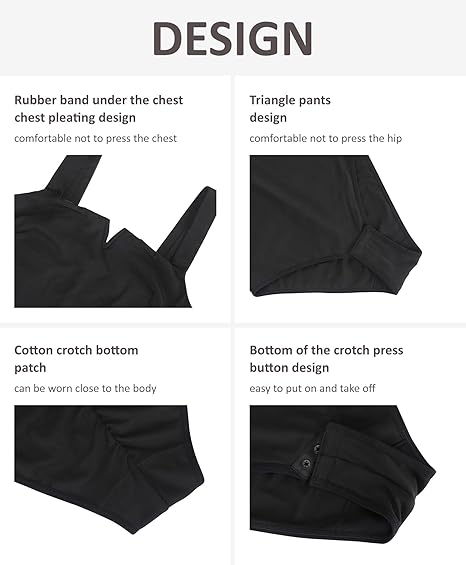 FeelinGirl Square Neck Bodysuit for Women Sleeveless Tummy Control image 3