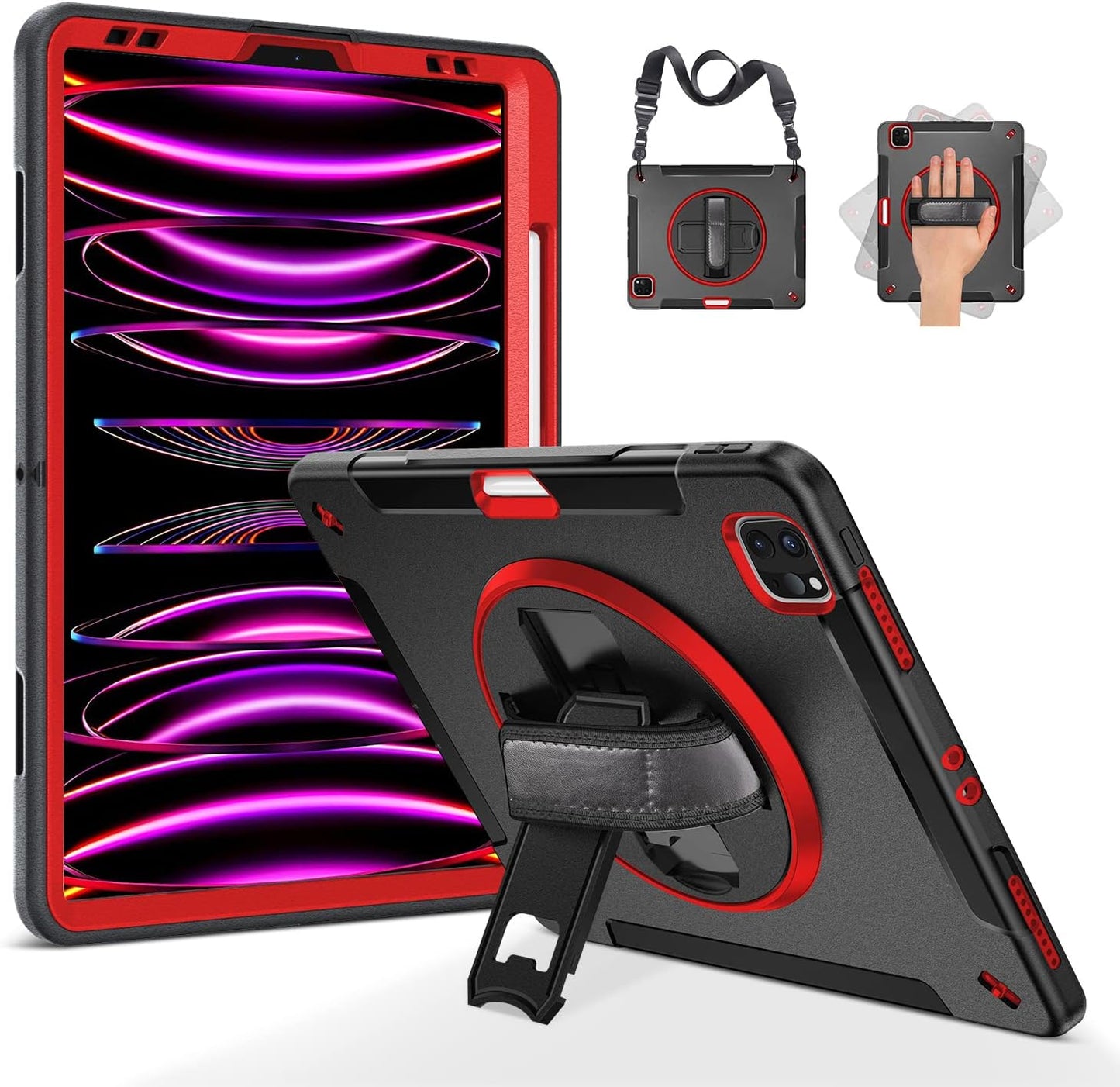 Case for iPad Pro 12.9 2022/2021: Military Grade Heavy Duty Shockproof image 0
