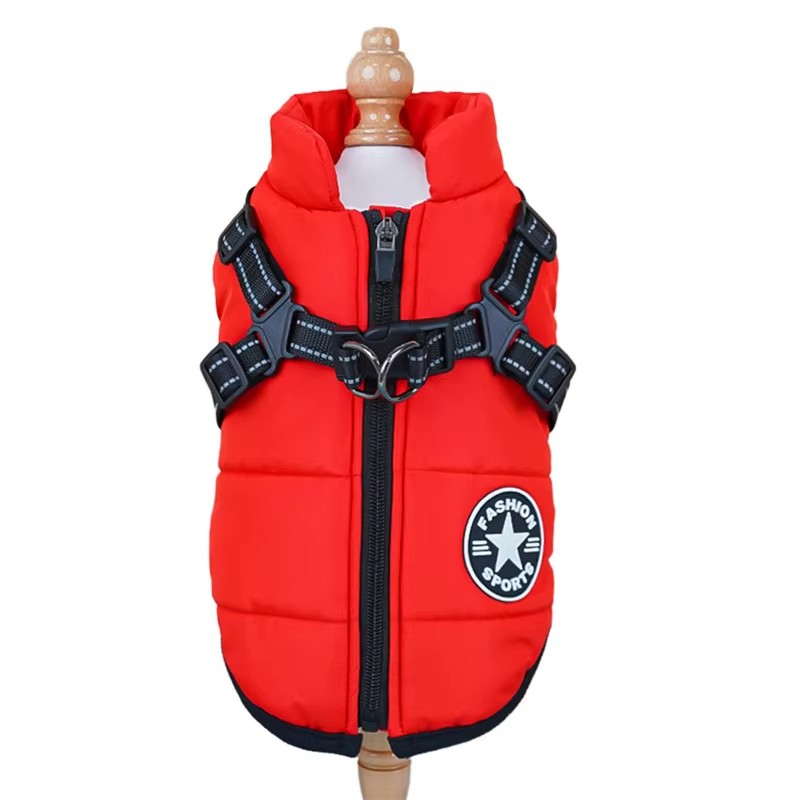 V Pet BR Waterproof Winter Dog Coat with Built-in Harness – Warm Jacket image 6