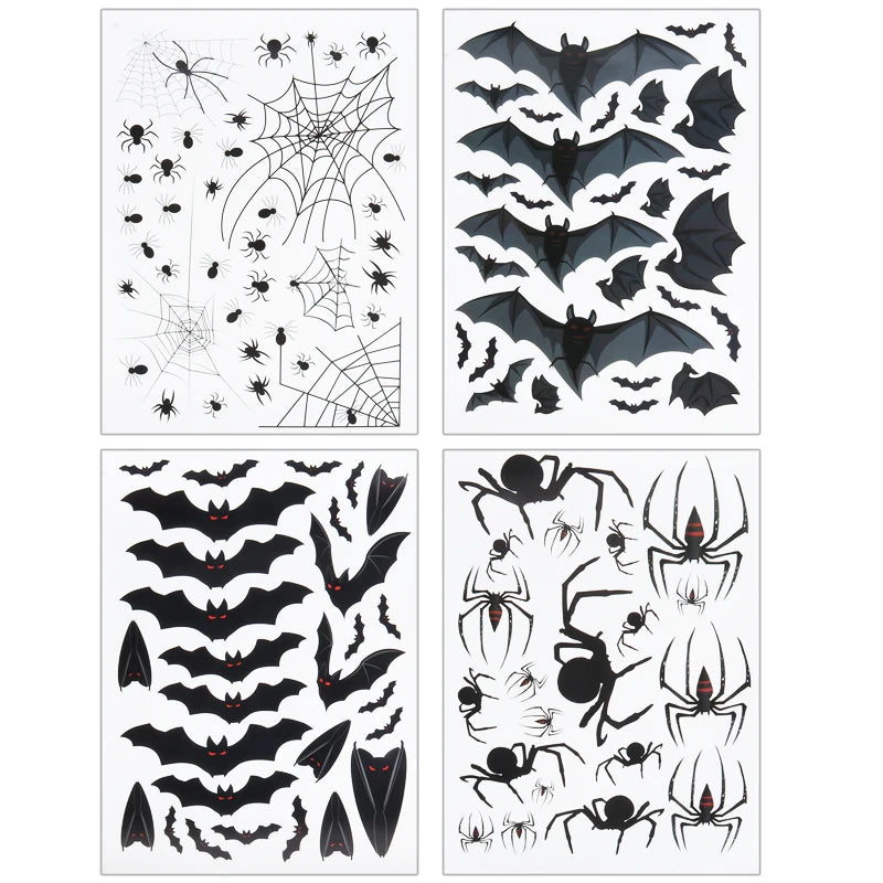 Halloween Decoration Horrible Bloody Handprint Stickers Halloween Window Wall image 12