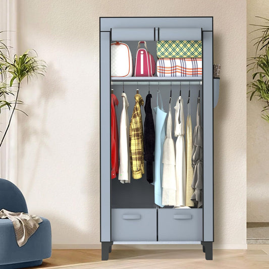 LOEFME Canvas Wardrobe 161  59  45cm image 0