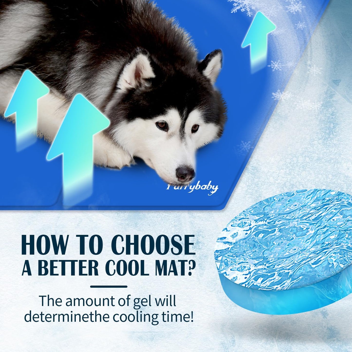 Furrybaby Dog Cooling Mat, Pet Bed Dog Mat Self-Cooling Pad image 6
