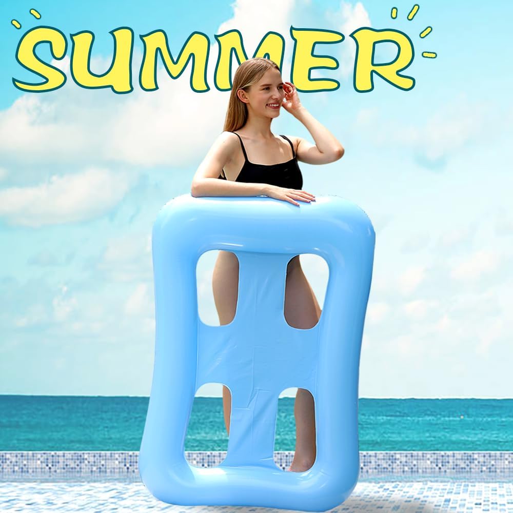 Inflatable Pool Lounge Chair Float – Ergonomic Water Hammock Recliner for Adults image 7