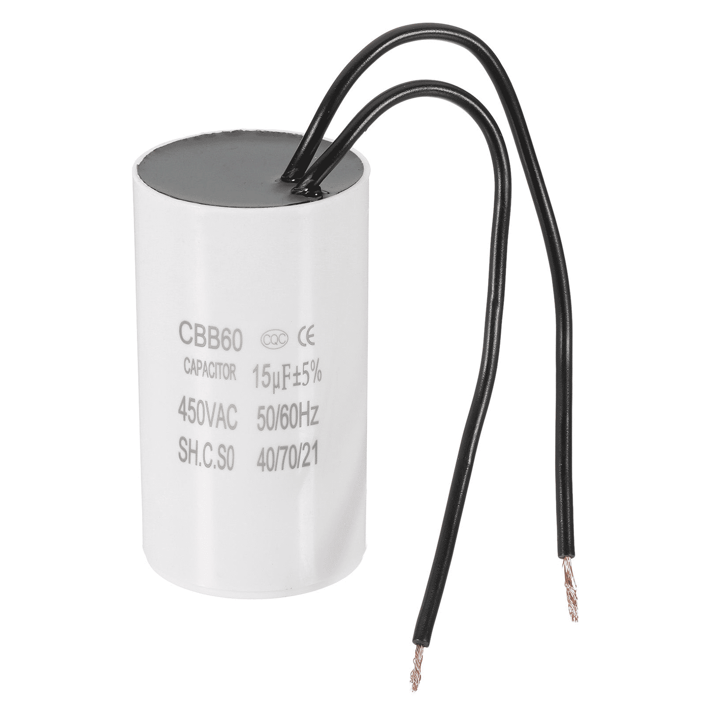 Premium 15uF CBB60 Run Capacitor 450V AC for Motor Start Appliances image 0