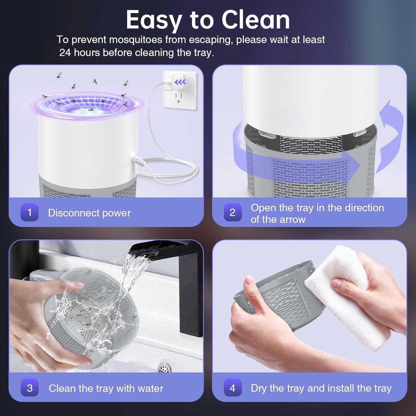 Insect Killer USB Electric Fly Trap Mosquito Trap Mosquito Lamp image 7