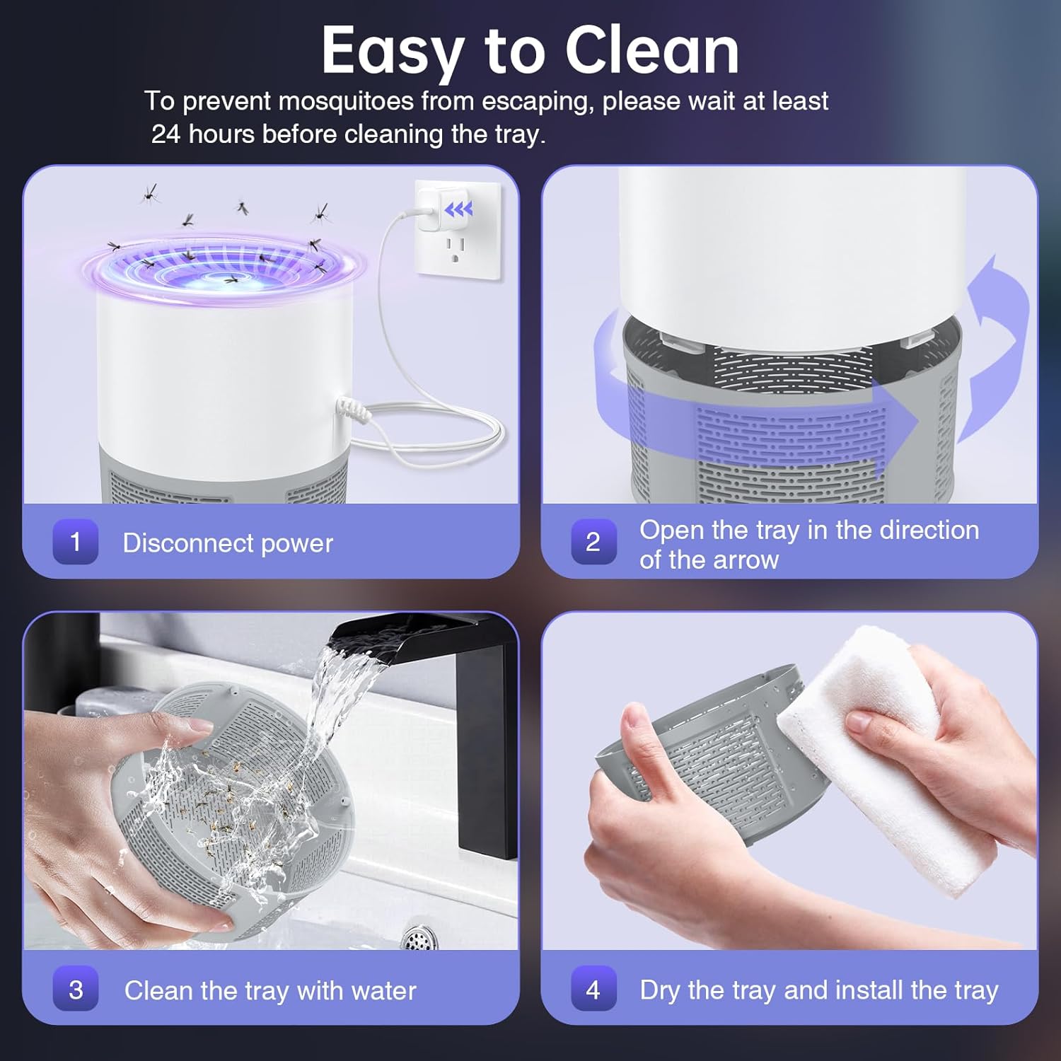 Insect Killer USB Electric Fly Trap Mosquito Trap Mosquito Lamp image 7