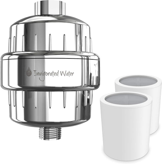 Invigorated Water 15-Stage Shower Filter - Includes Two Filters - Softens Water image 0