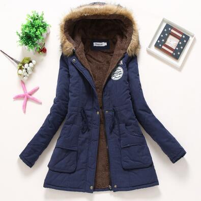 Hooded Medium-Long Casual Parka image 5