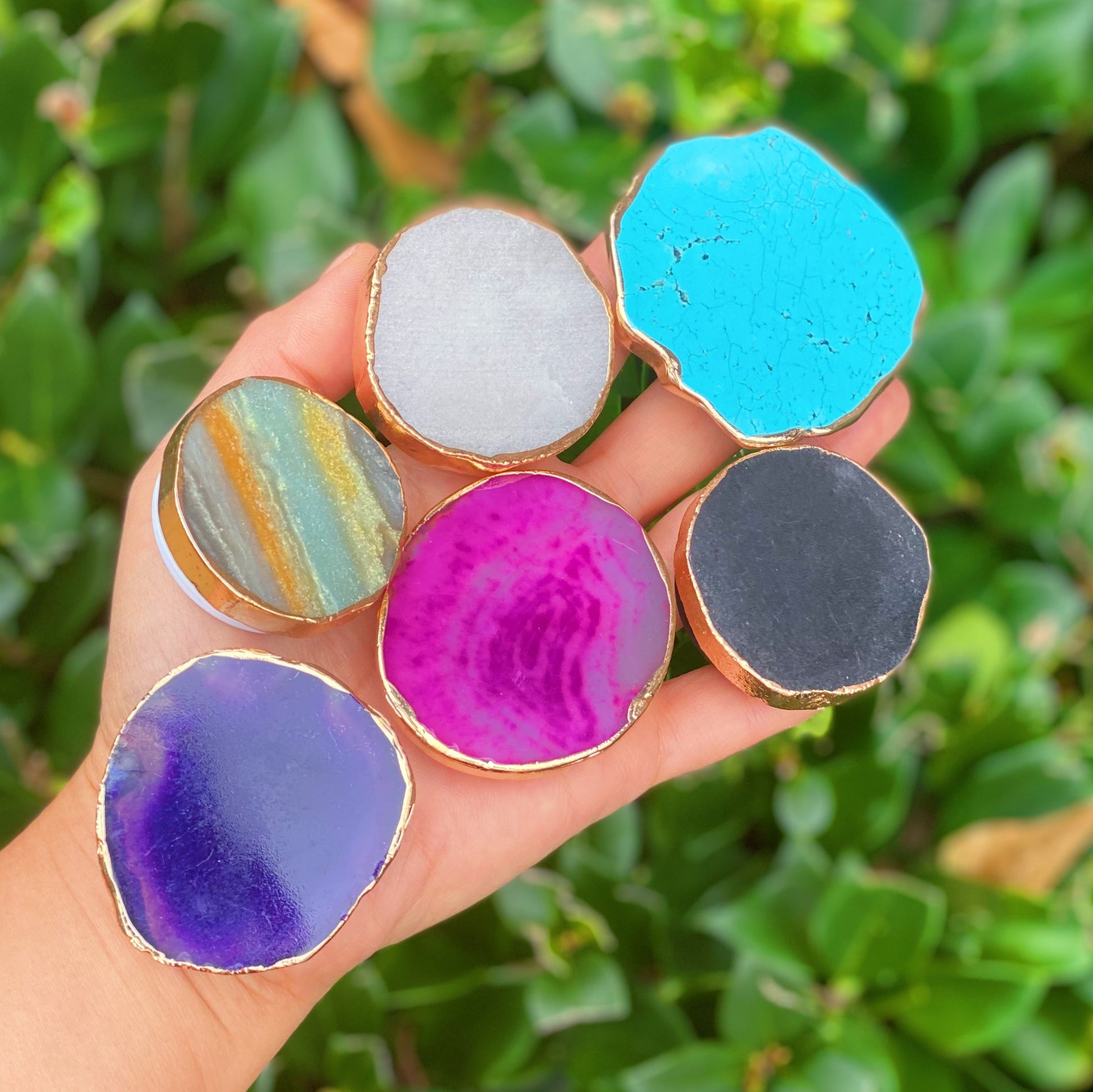 Golden Edge Natural Stone Device Grip image 0