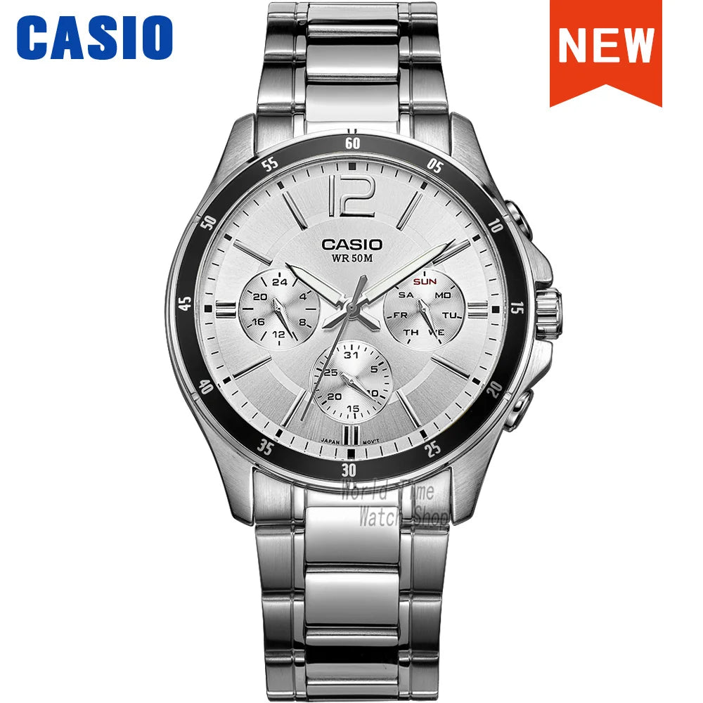 Casio Watch Wrist Watch Men Top Brand Luxury Set Quartz Watche 50m Waterproof image 9