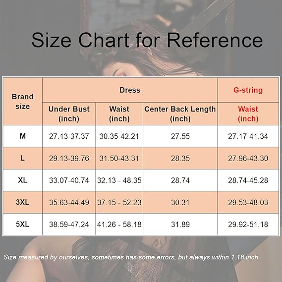 SPORCLO Plus Size Lingerie for Women Lace Black Babydoll Sexy Mesh High Waisted image 2