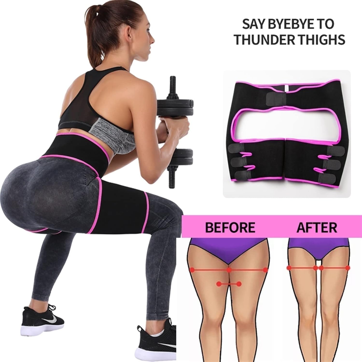 LARIAU Hip Brace Thigh Compression Sleeve-Groin Brace for Hip Pain Relief image 0