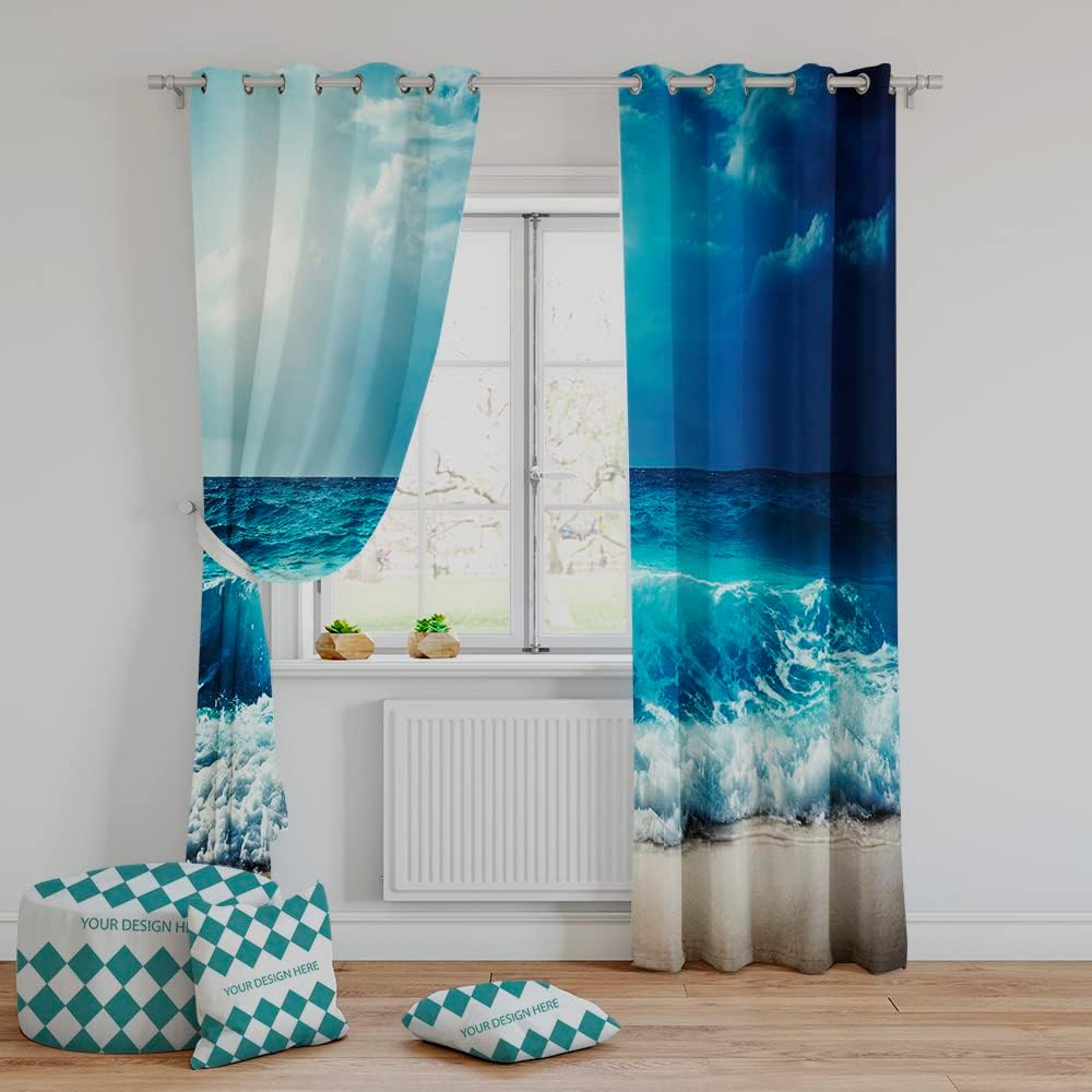 SHUIZHIHE Print Curtains Printed Curtains Boys and Girls Room image 0