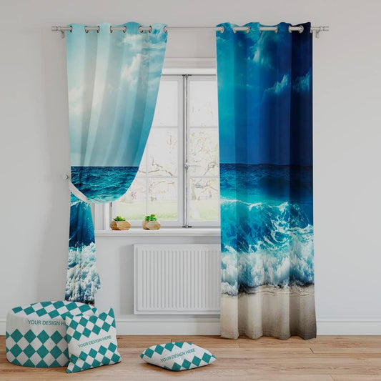 SHUIZHIHE Print Curtains Printed Curtains Boys and Girls Room image 0