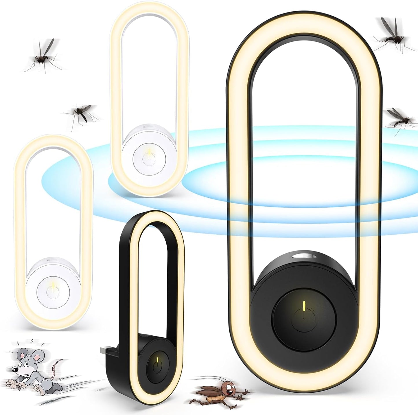 Ultrasonic Pest Repeller 4 Pack, Electronic Pest Repeller Control Plug in for In image 2