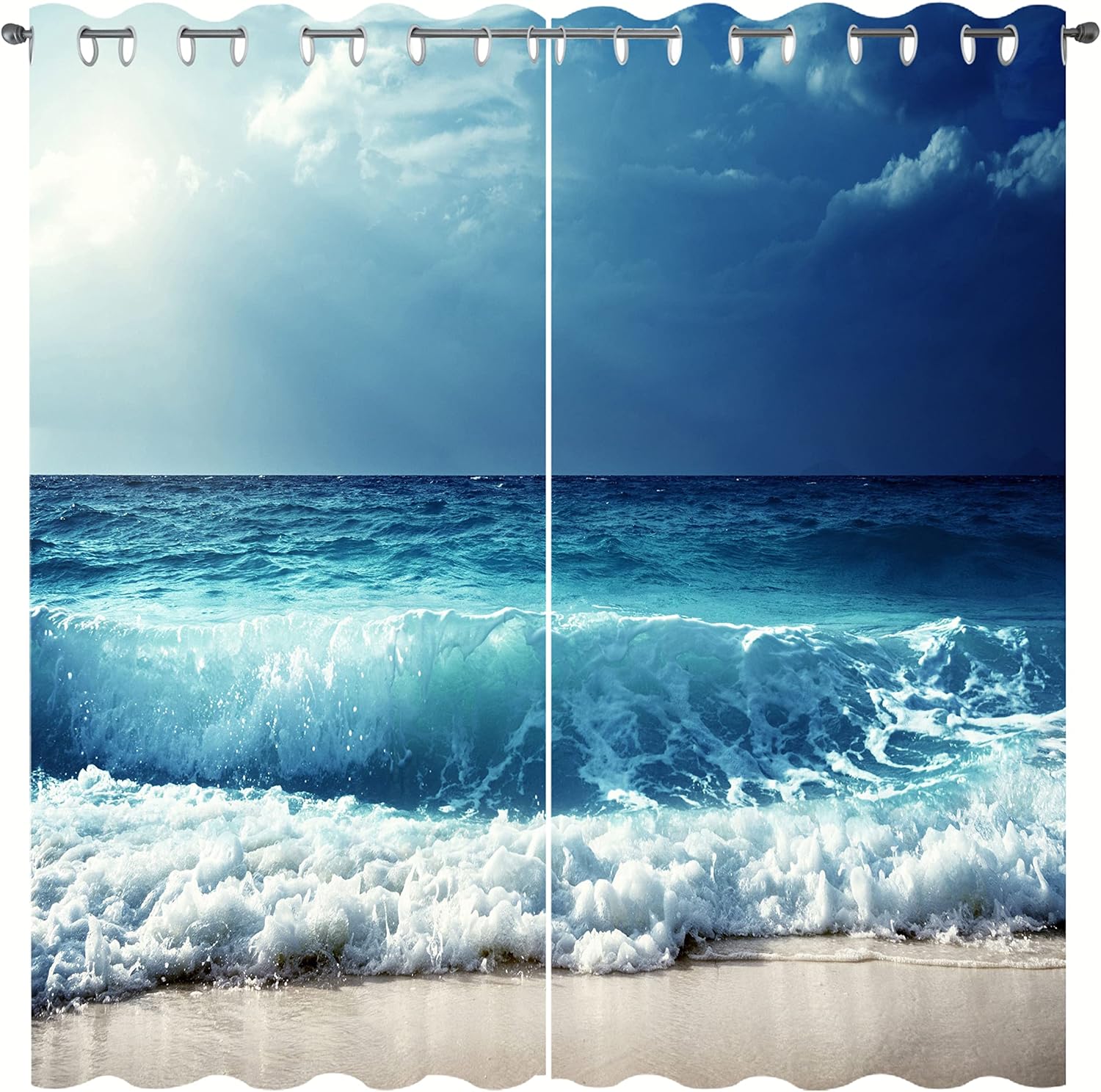 SHUIZHIHE Print Curtains Printed Curtains Boys and Girls Room image 1