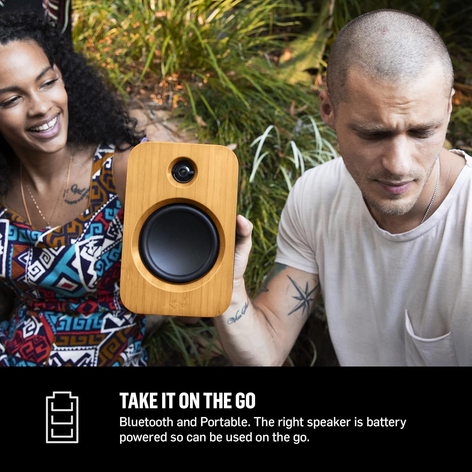 House of Marley Get Together Duo Bookshelf Speakers - Bluetooth Speakers image 5