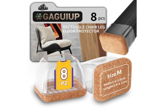Rectangle Silicone Chair Leg Floor Protectors image 0