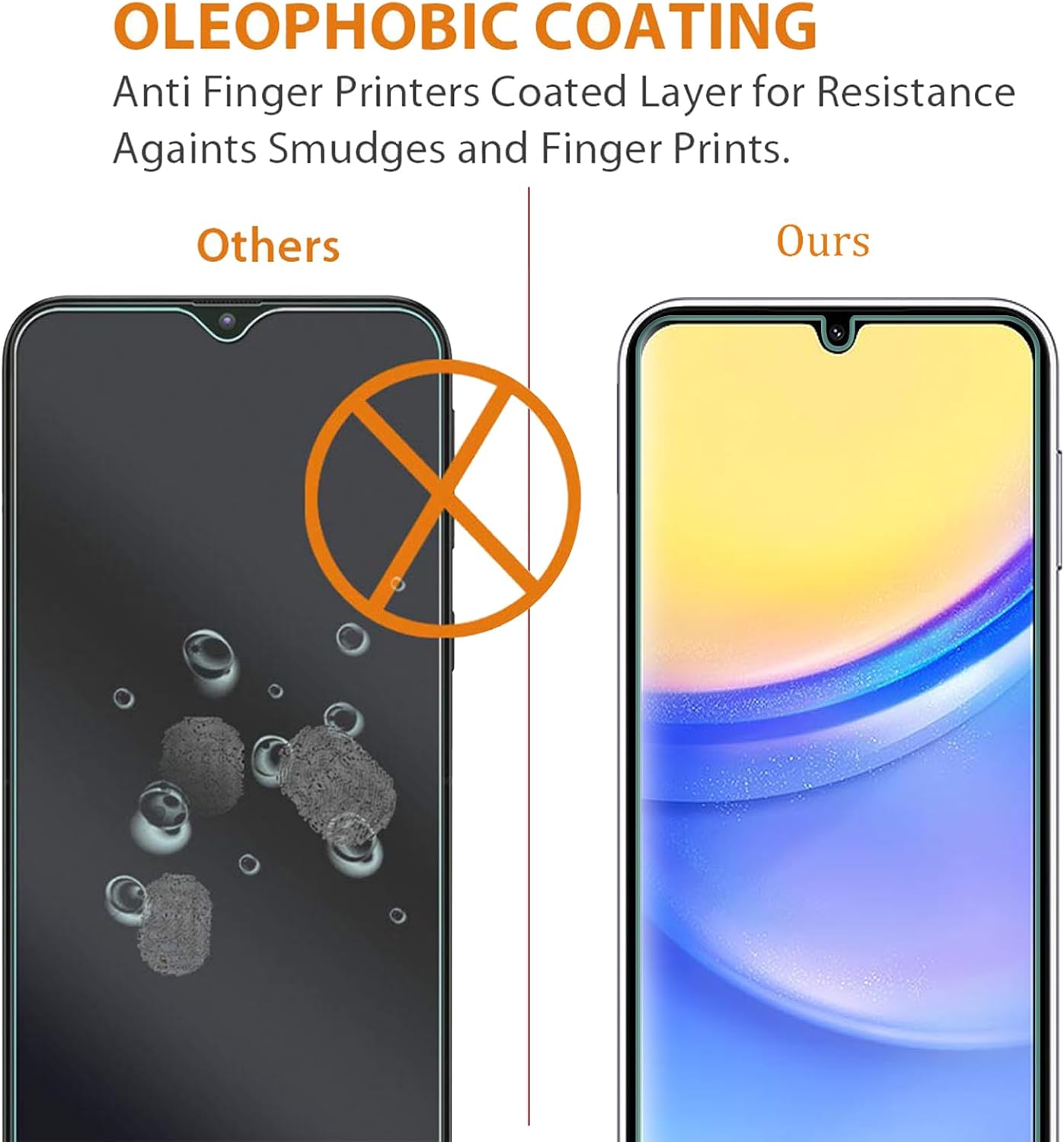 AOKUMA Screen Protector for Samsung Galaxy A15 4G / 5G Tempered Glass, Pack of 2 image 2