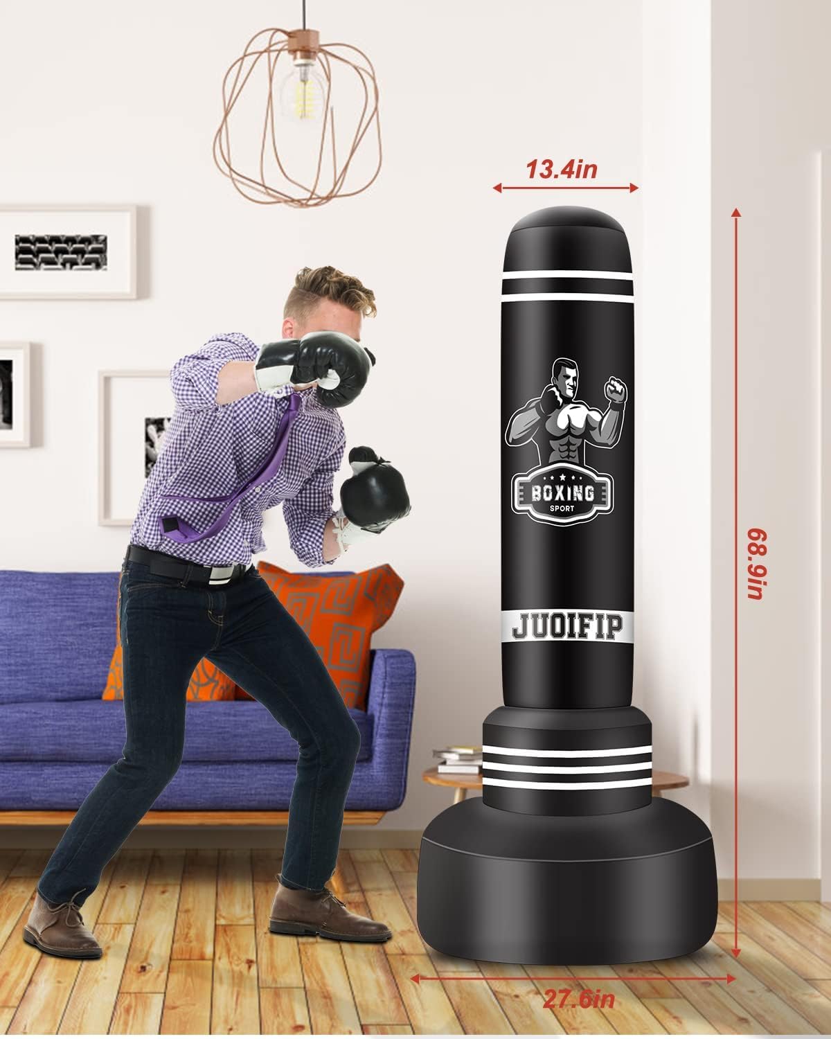 Freestanding Punching Bags for Adults image 6