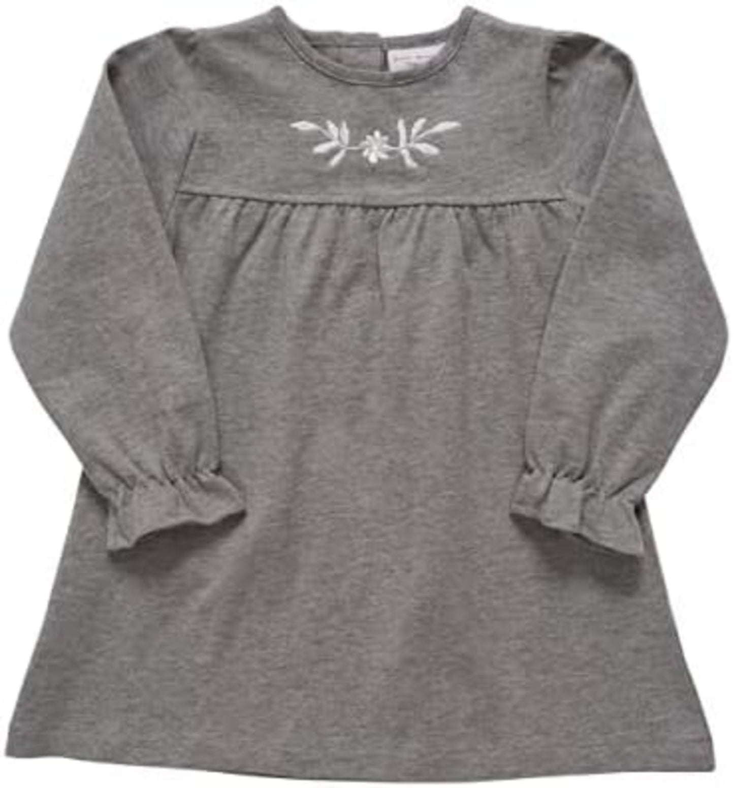 Eco by Naty Baby Girls' Grey Dress 8692 Casual, 1-2 Years image 0