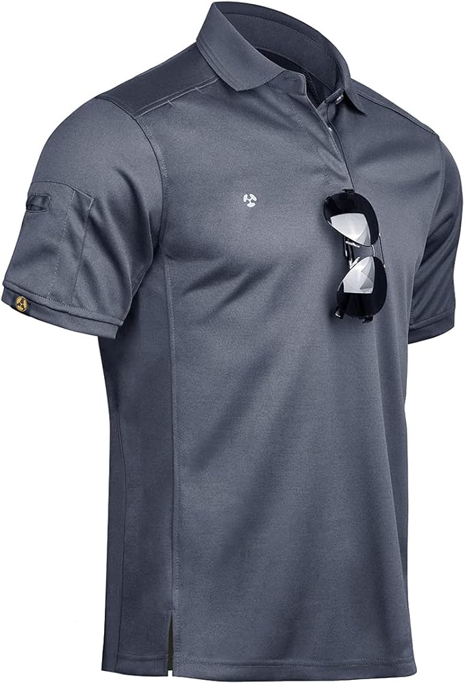 Arjen Kroos Men Tactical Polo Shirts Short Sleeve,Golf Shirts image 1