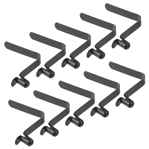 PATIKIL 8x5mm Steel V-Shaped Push Button Spring Clips Kayak Tent image 2