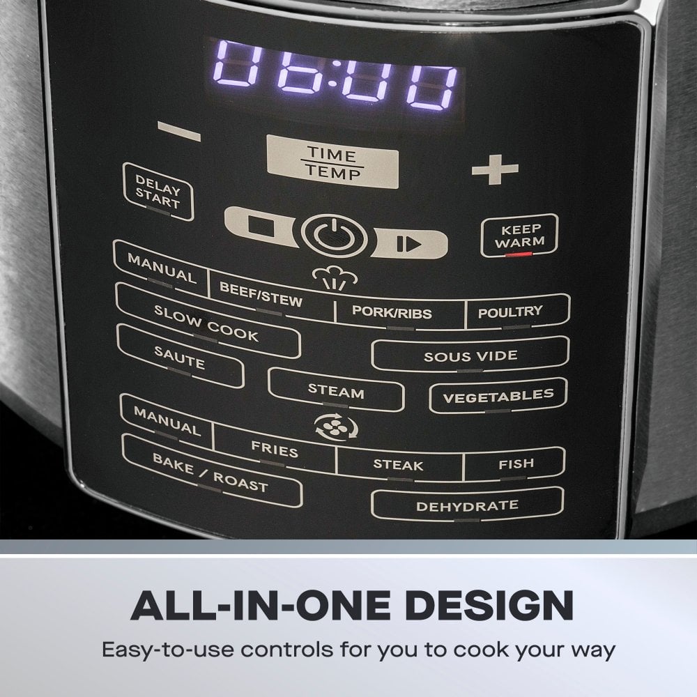 Daewoo  6L 2-in-1 Air Fryer Pressure Cooker image 4