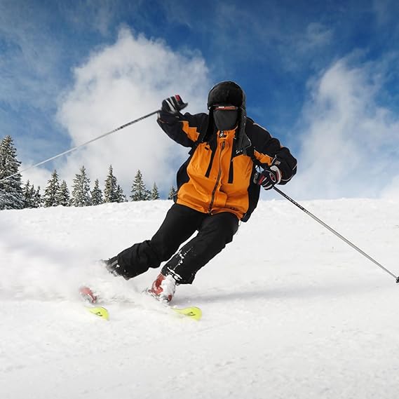 SKHAOVS Black Unisex Winter Ear Flap,Windproof and Cold-Proof Cap image 2