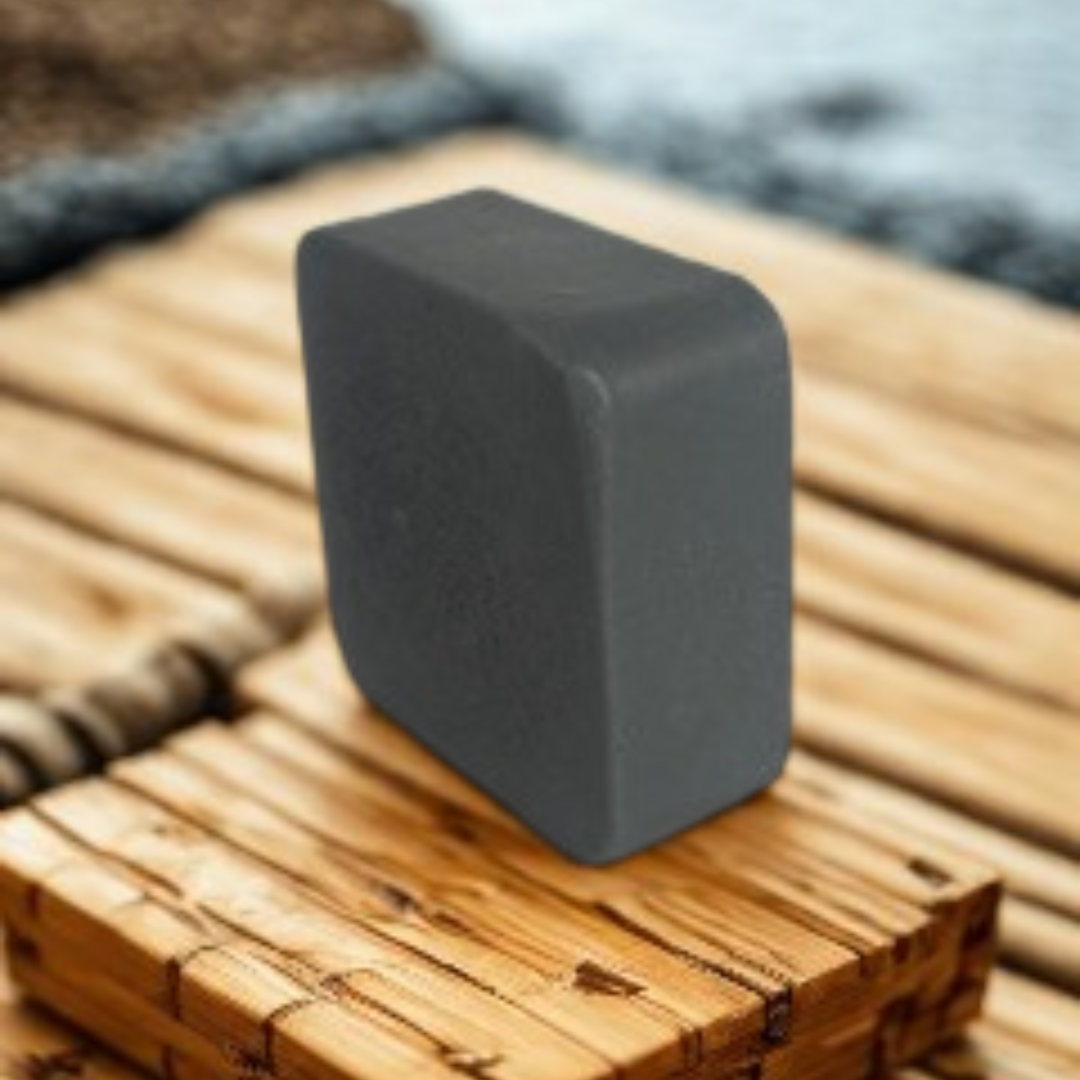 Bamboo Charcoal Detox Handmade Soap Bar image 1