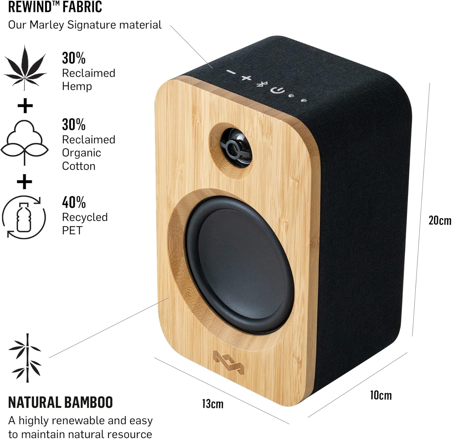 House of Marley Get Together Duo Bookshelf Speakers - Bluetooth Speakers image 7