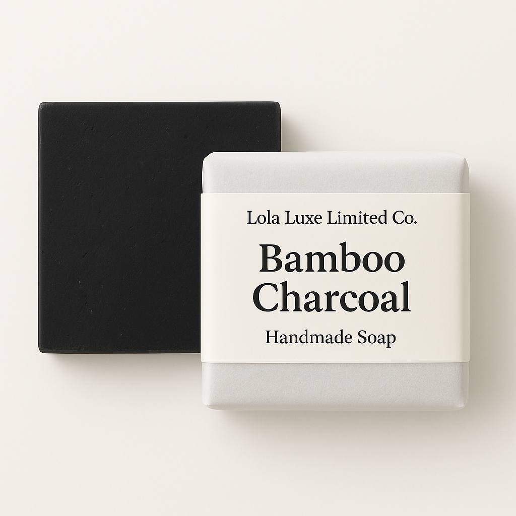 Bamboo Charcoal Detox Handmade Soap Bar image 0