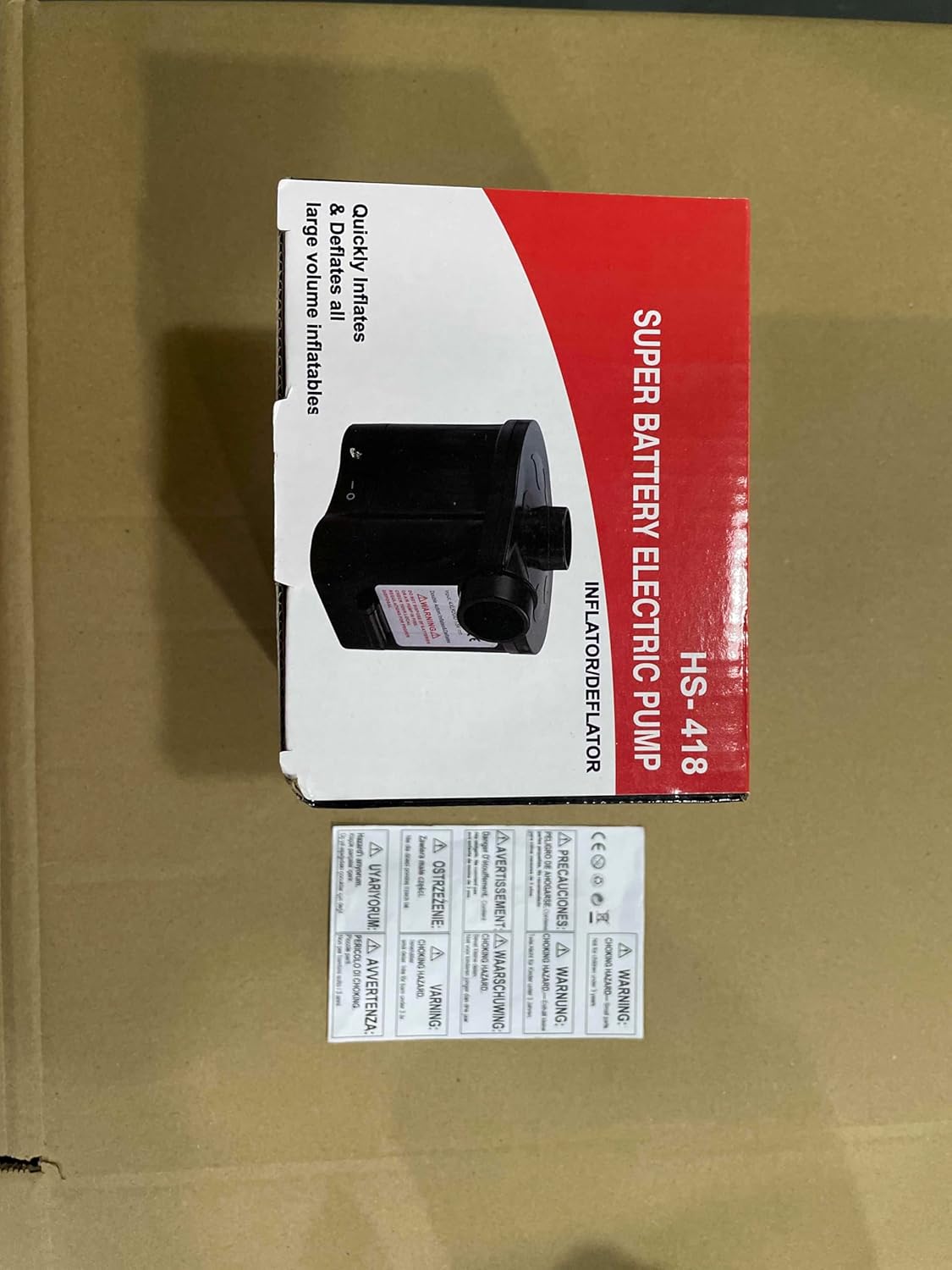 Air Pumps for inflatables, Battery Powered Portable Electric Pump image 9