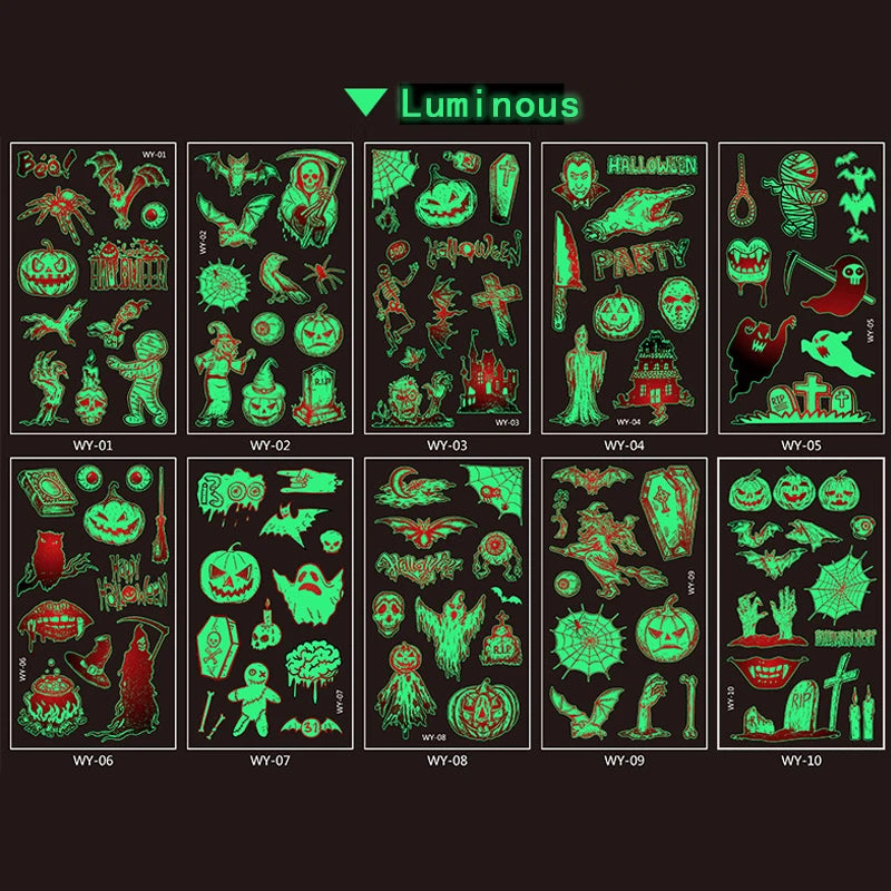 Halloween Decoration Horrible Bloody Handprint Stickers Halloween Window Wall image 10