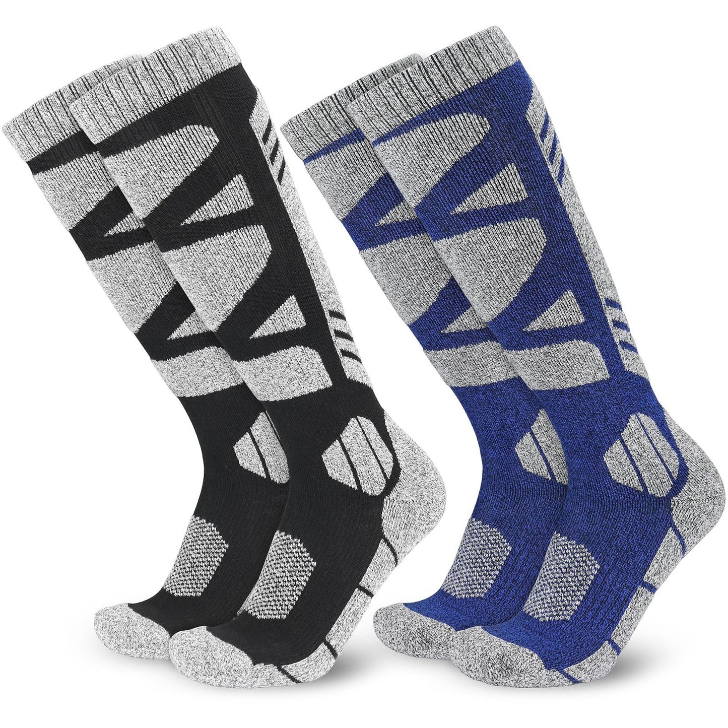 KOOOGEAR 2 Pairs Mens Ski Socks image 1