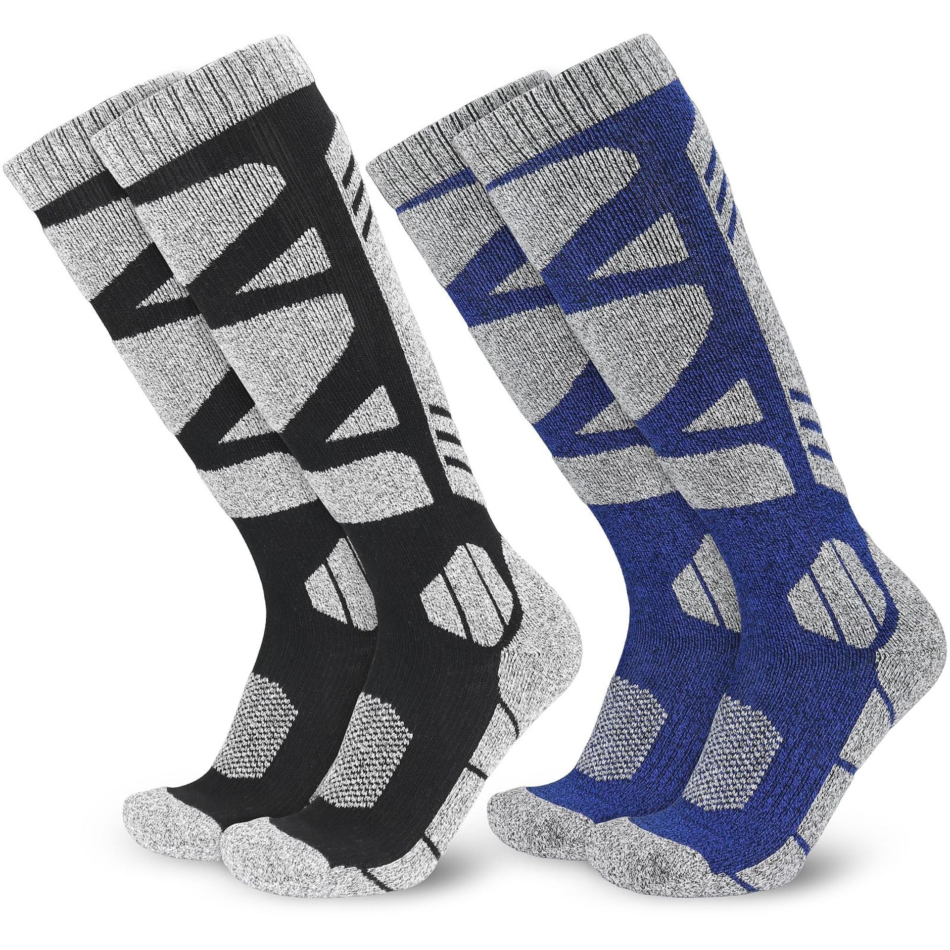 KOOOGEAR 2 Pairs Mens Ski Socks image 1